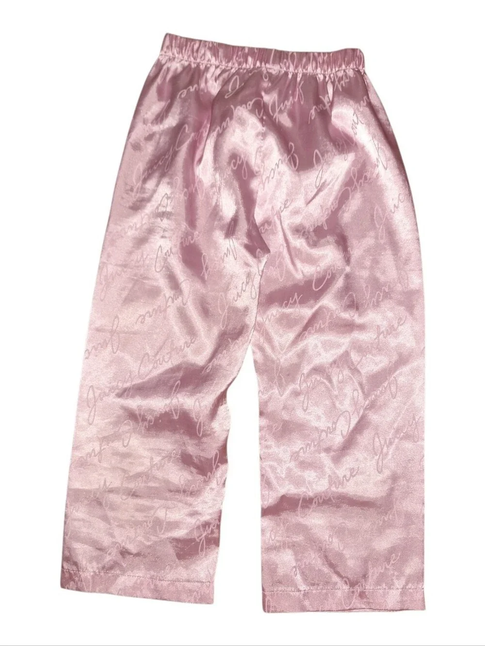 Juicy Couture Pink Satin Sleepwear Set Size 4/5 Girls.